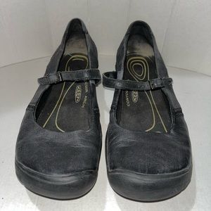 KEEN Women Shoe Delancy Size 9M Black Mary Jane Athletic Flat
